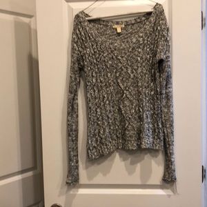 Love by Design Grey Knit Sweater Sz M